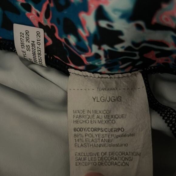 Under Armour Girls Printed Crop Workout Leggings - Picture 4 of 5